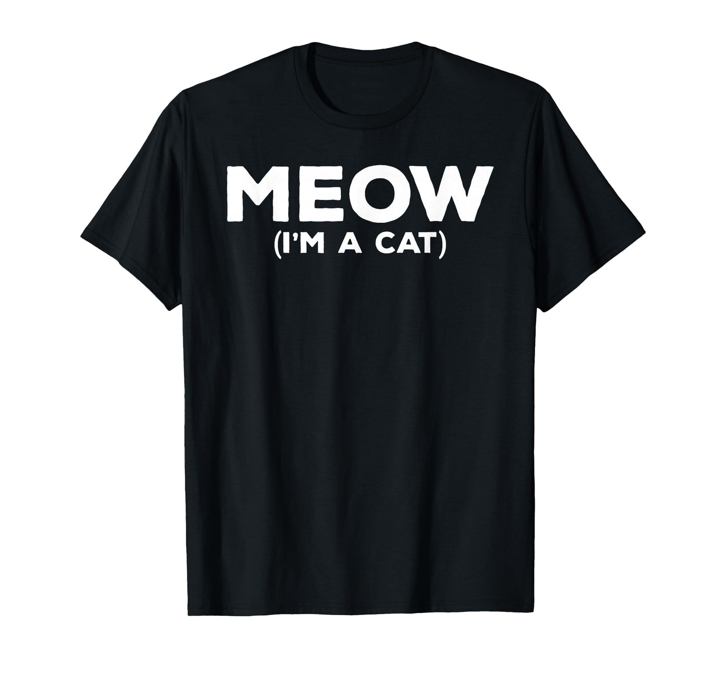 Meow I'm A Cat Funny Halloween Costume T-Shirt