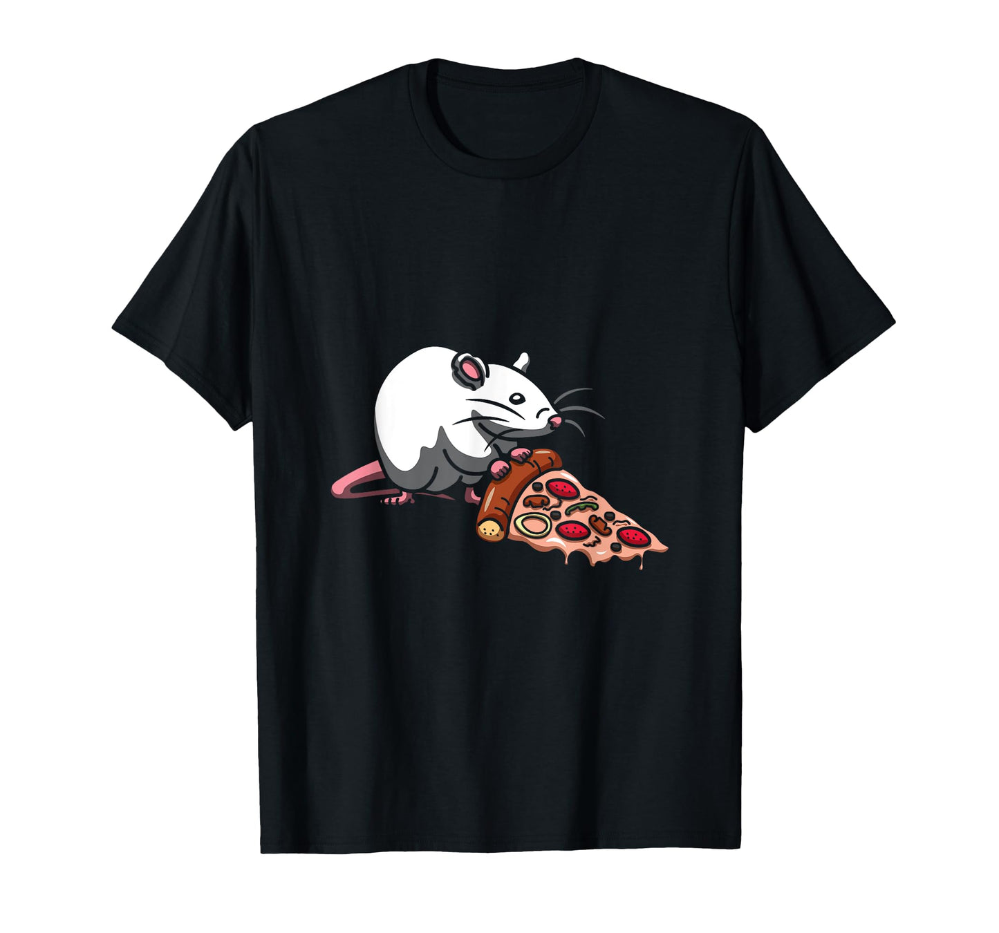 Mouse Rat Italian Dish Pizzetta Baker Foodie Pizza T-Shirt