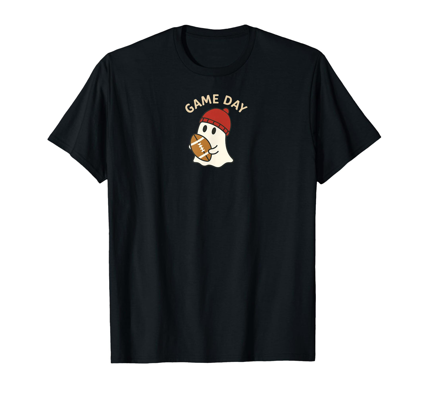 Cute Ghost Game Day American Football Lover Touchdown Season T-Shirt