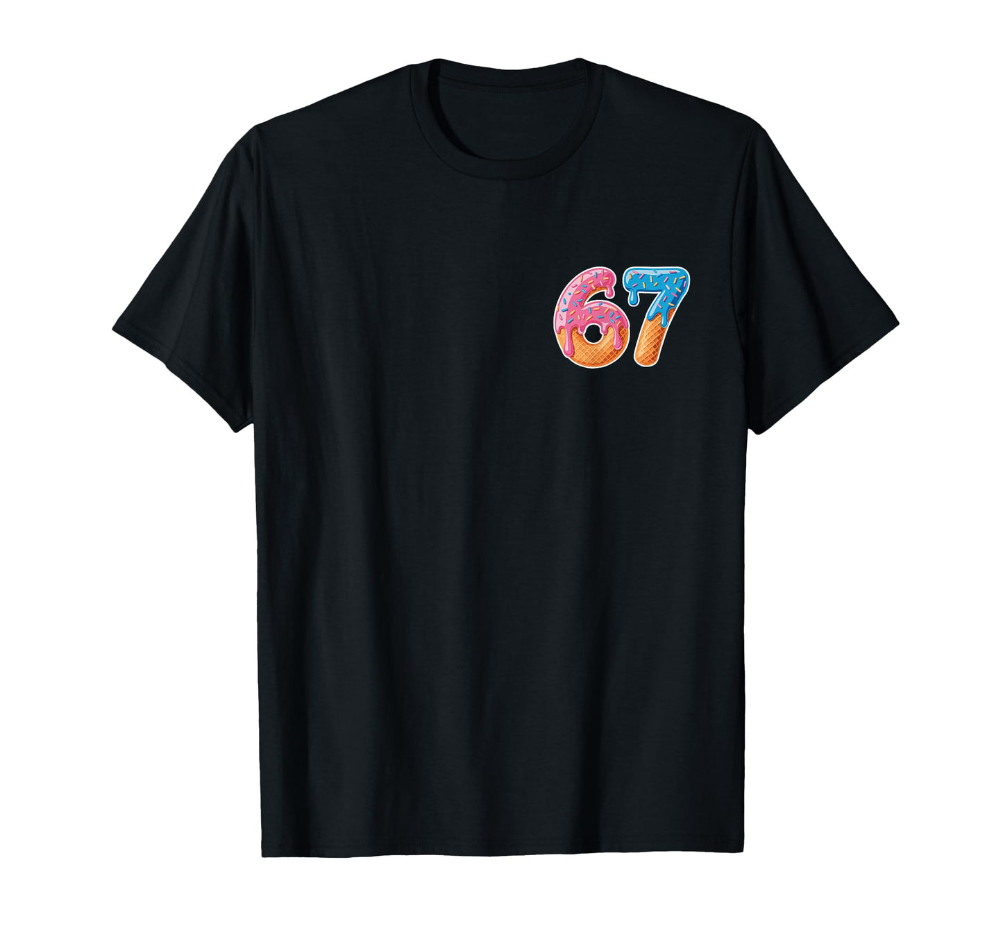 Ice Cream Drip Six Seven 6 7 Meme 67 T-Shirt
