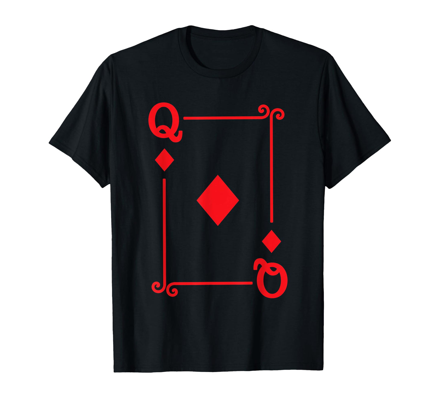 Playing Cards Costume - Queen Diamonds Card - Queen Card T-Shirt