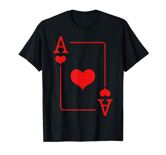 Ace of Hearts Costume Cards Deck Halloween T-Shirt