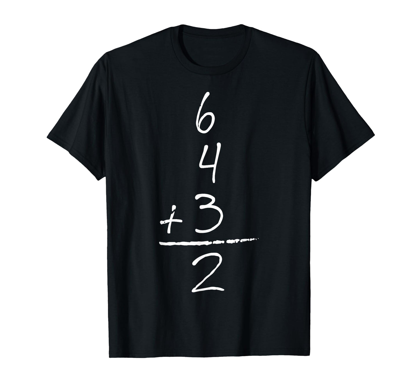 Baseball Inspired Math 6 4 3 2 Double Play Softball Game Tee T-Shirt