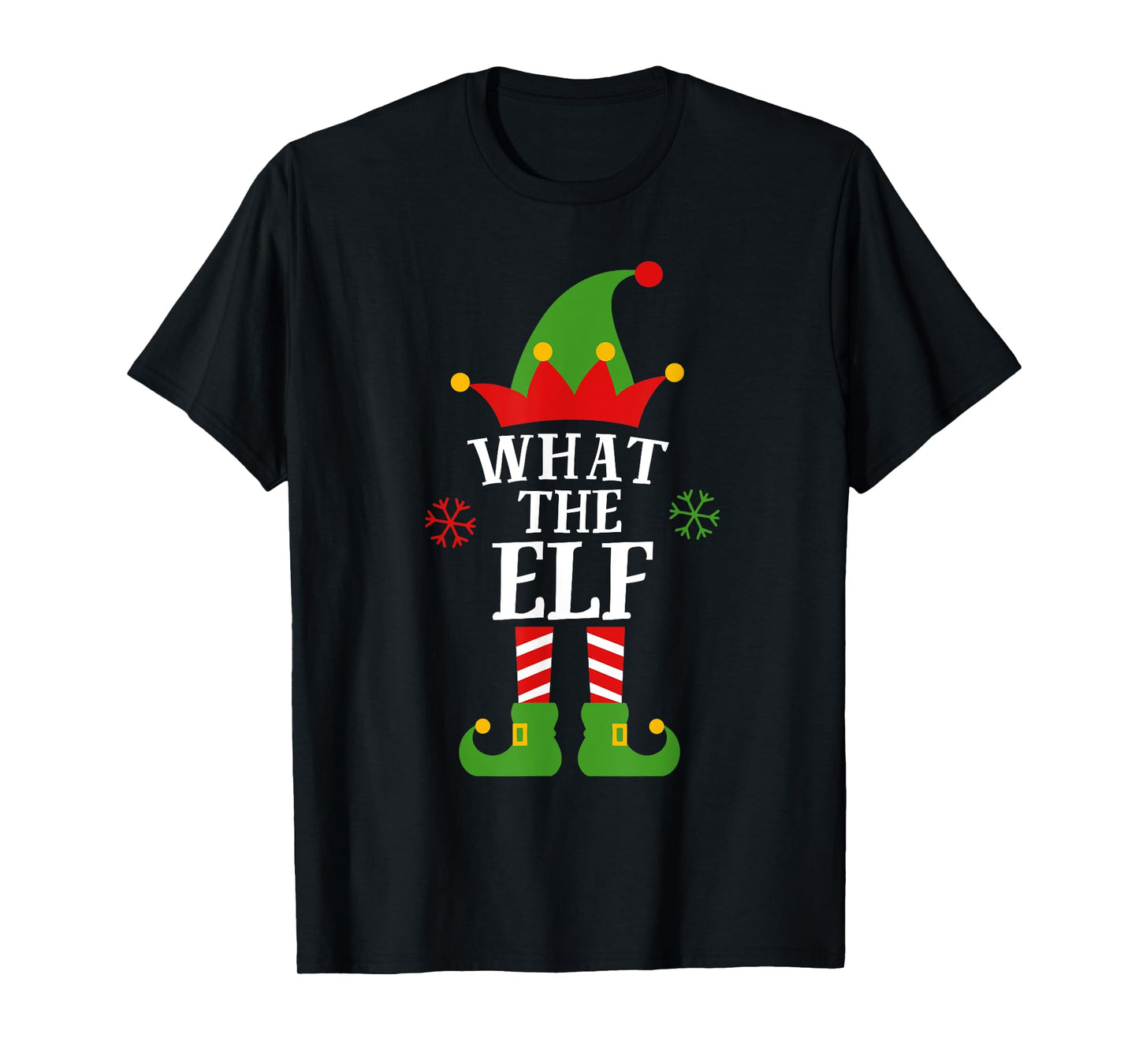 What The Elf Funny Matching Family Group Christmas Pajama T-Shirt
