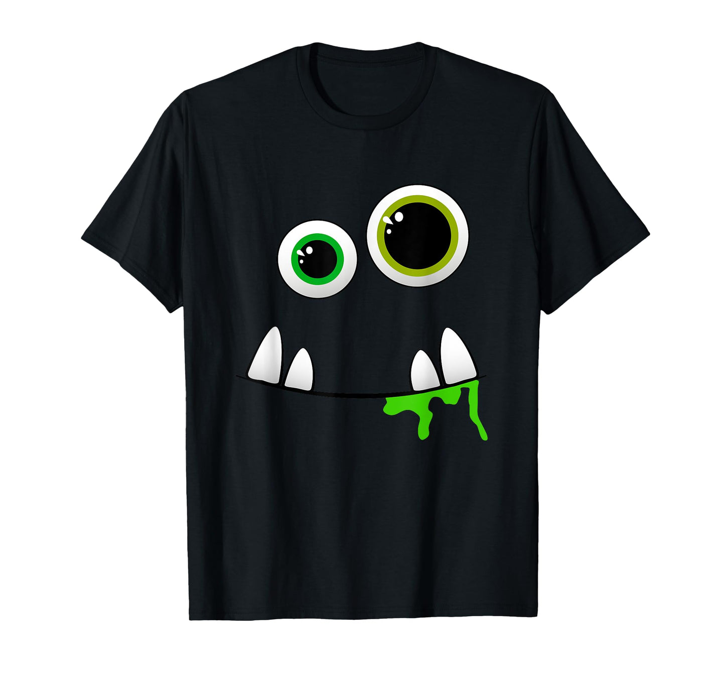 Cute Monster Face Halloween Group Costume Gift T-Shirt