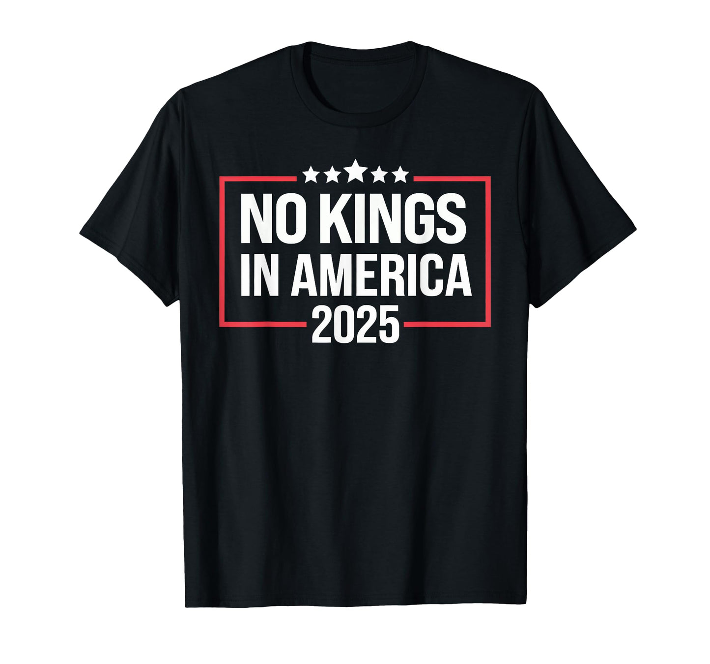 No Kings In America Democracy United States Independence T-Shirt