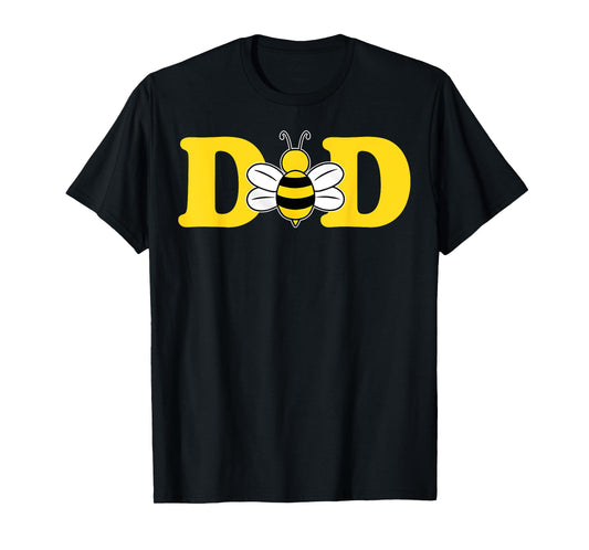 Dad Bee Cute Beekeeping Birthday Party Matching Family Dada T-Shirt
