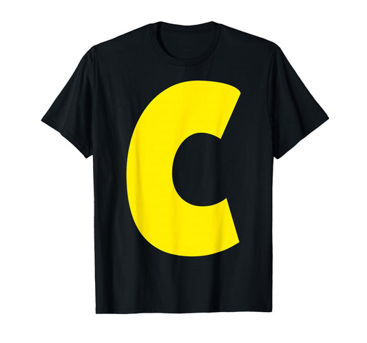 "C" Letter Chipmunk Group Matching Funny Halloween Letter C T-Shirt