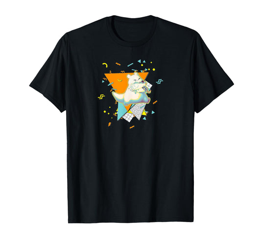 a e s t h e t i c Unisex 90s Slugcat T-Shirt Black Small Crew Neck Short Sleeve Classic Fit Cotton Blend Machine Wash