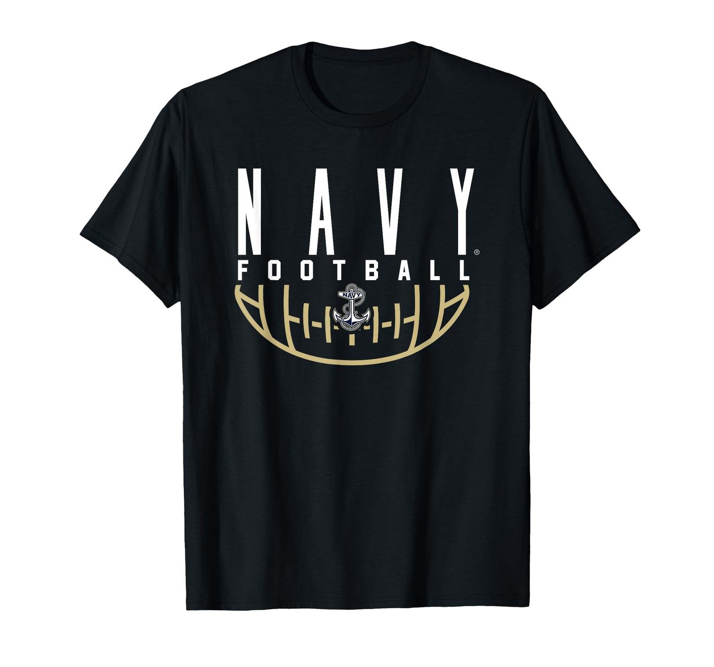 US Naval Academy Navy Midshipmen Football Arch T-Shirt