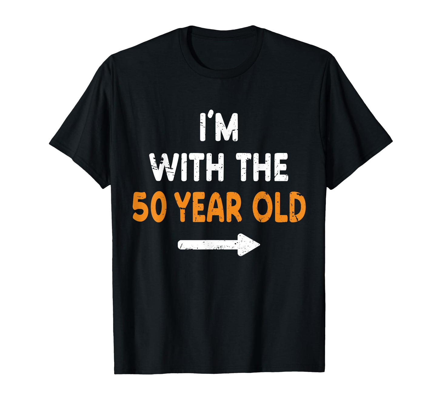 I'm With The 50 Year Old Easy Matching Halloween Costume T-Shirt