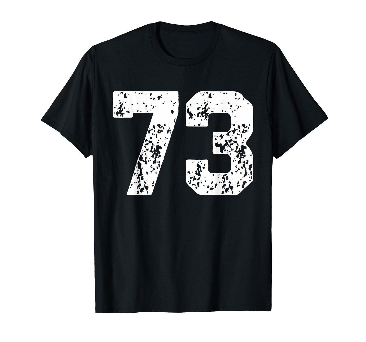 Number 73 White Best Classic College Style Birthday Funny T-Shirt