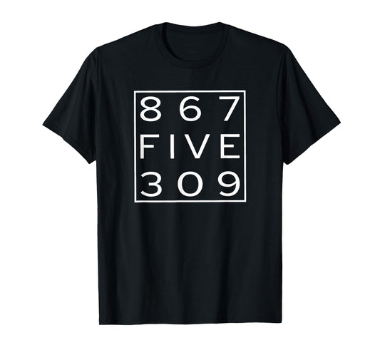 8 6 7 Five 3 0 9 Retro Music 80 T-Shirt