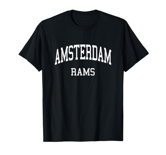 Amsterdam High School HS Amsterdam NY Retro Sports T-Shirt