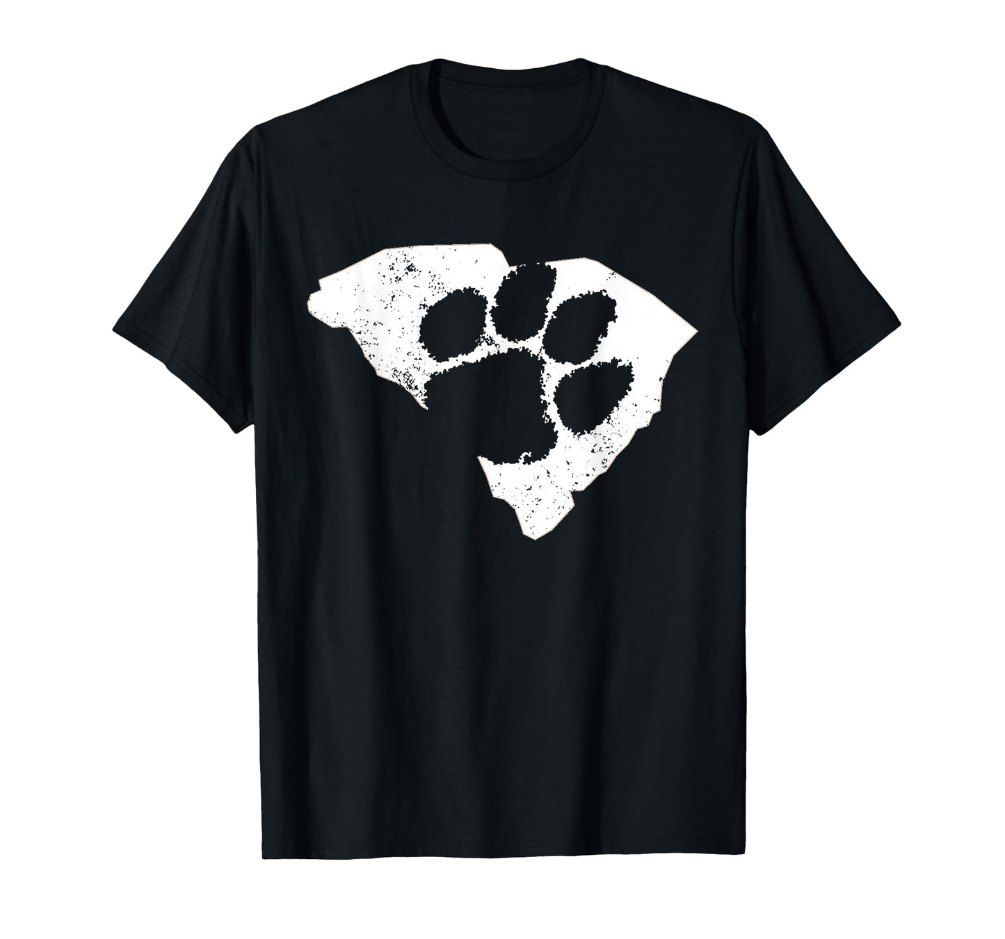 SOUTH CAROLINA SC T-SHIRT WITH PAW PRINT DISTRESSED T-Shirt