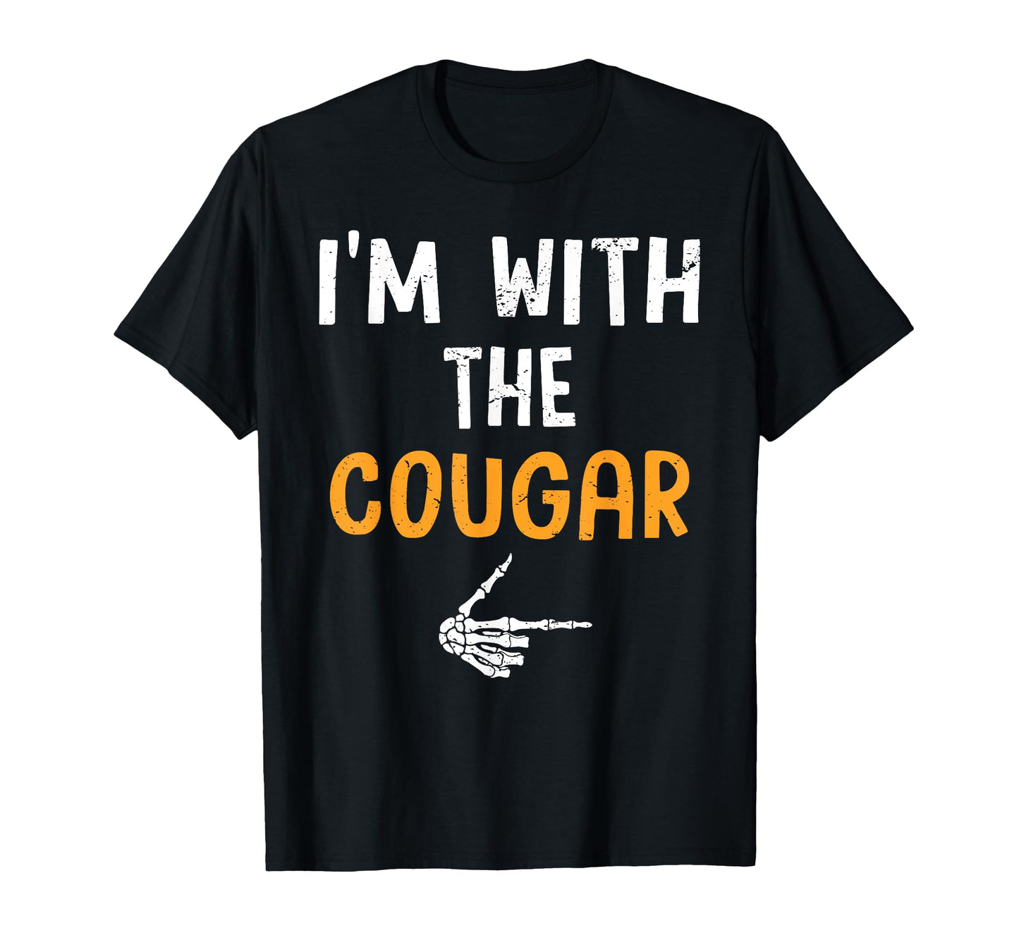 I'm with The Cougar Costume Halloween Matching Couple T-Shirt