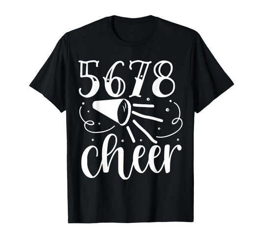 5 6 7 8 Cheer | Cheerleader T-Shirt