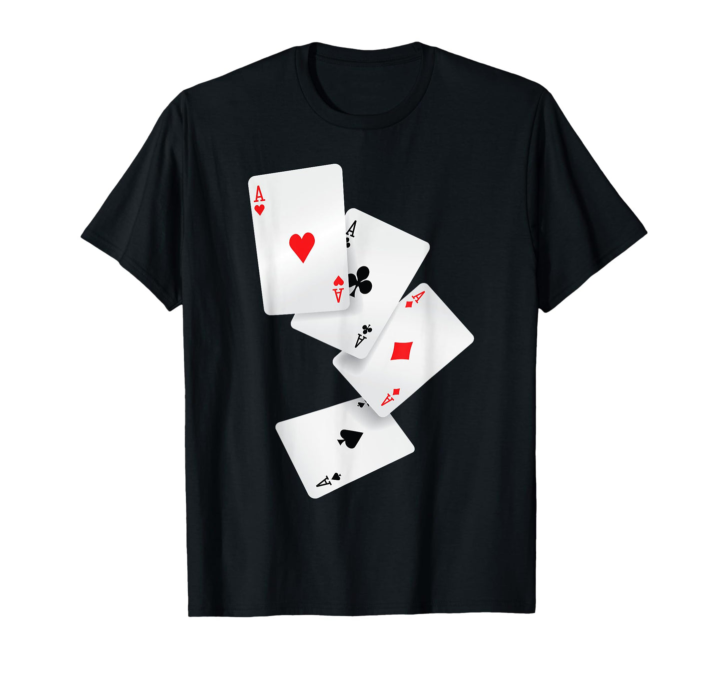 Four Aces Poker Pro Lucky Player Winner Costume Hand Gifts T-Shirt
