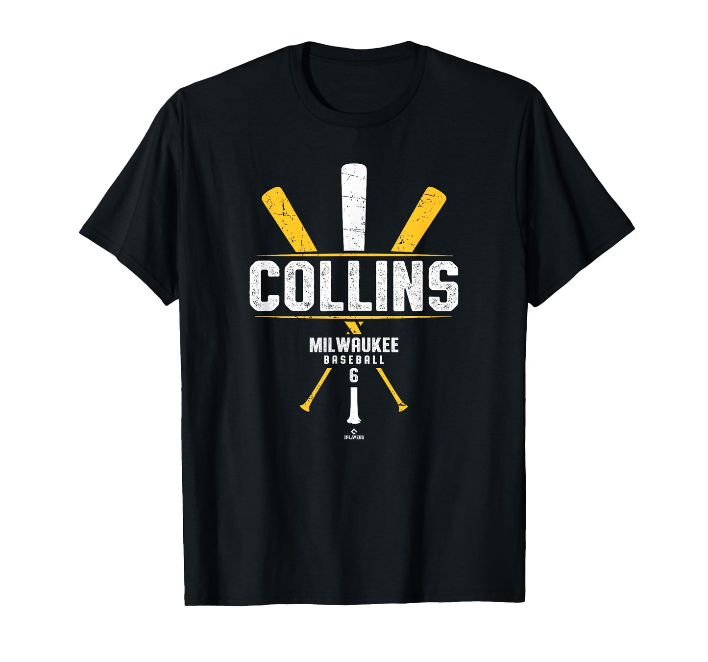 Vintage Baseball Bat Gameday Isaac Collins Milwaukee T-Shirt