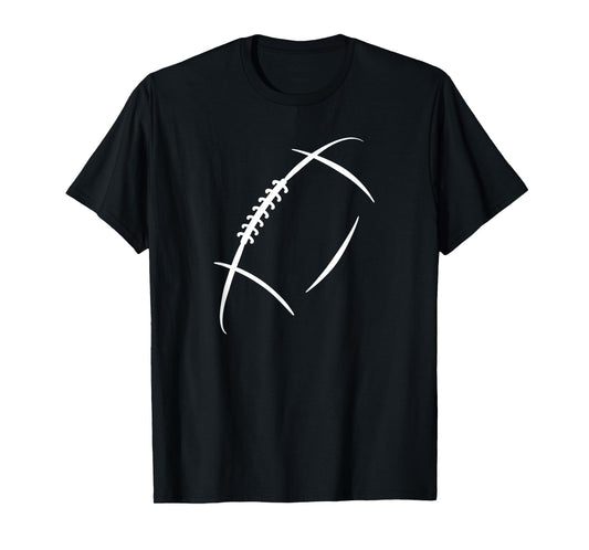 American Football Player And Fan Gear Co Unisex Adult Classic Fit Short Sleeve T-Shirt Black Small Football Silhouette