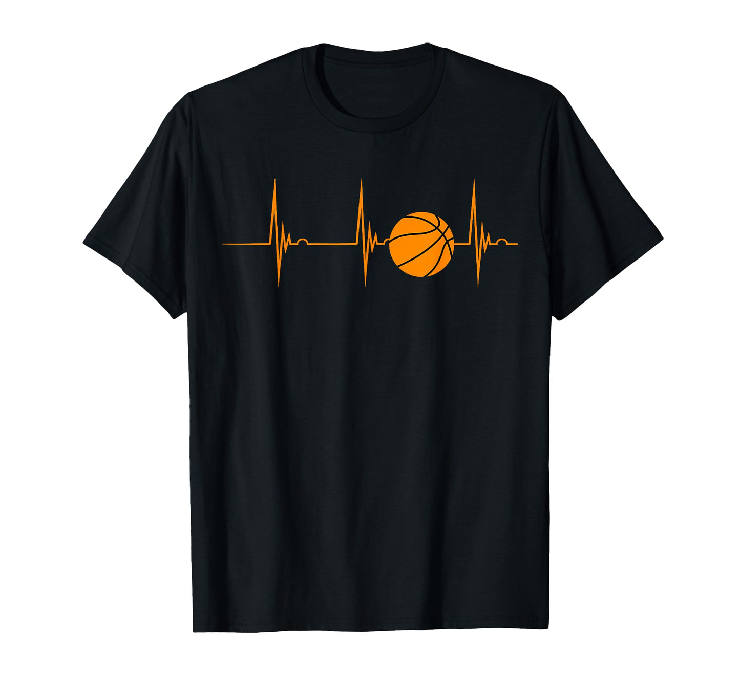 Basketball Heartbeat EKG Pulse Sports Playing Basketball T-Shirt