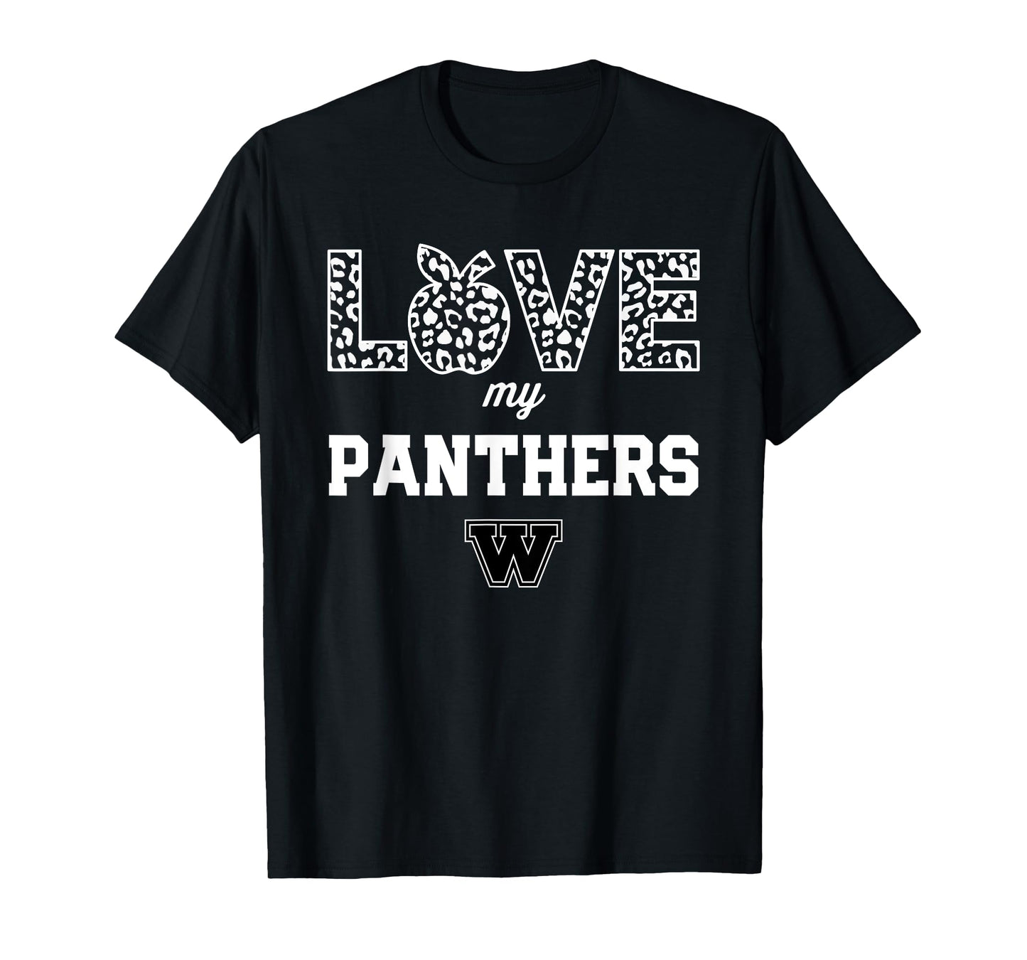 Walter Wellborn Panthers Logo Love My Team HS T-Shirt