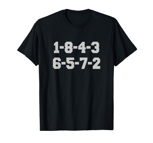 1-8-4-3-6-5-7-2 T-Shirt