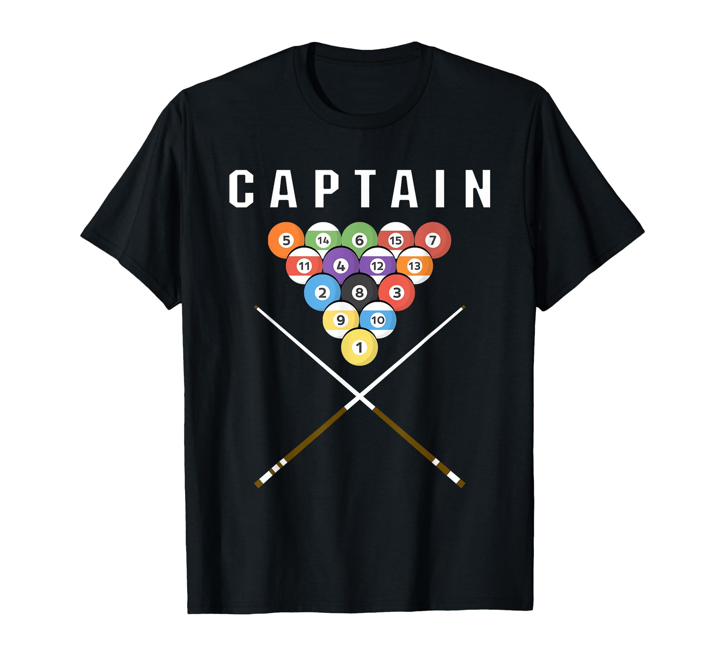 Captain Pool Billiard Team Gift T-Shirt