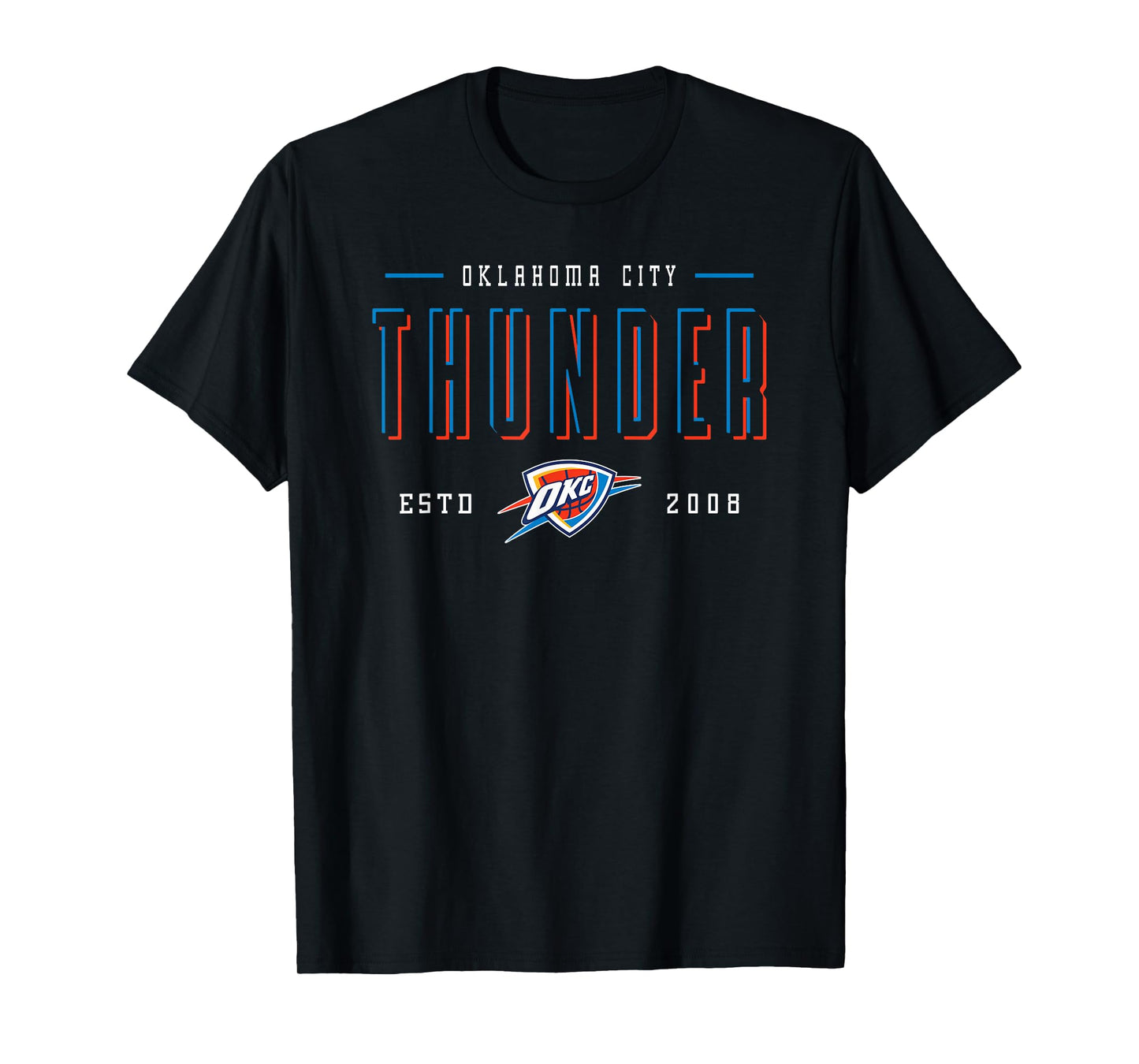 NBA Official Oklahoma City Thunder Negative Space T-Shirt