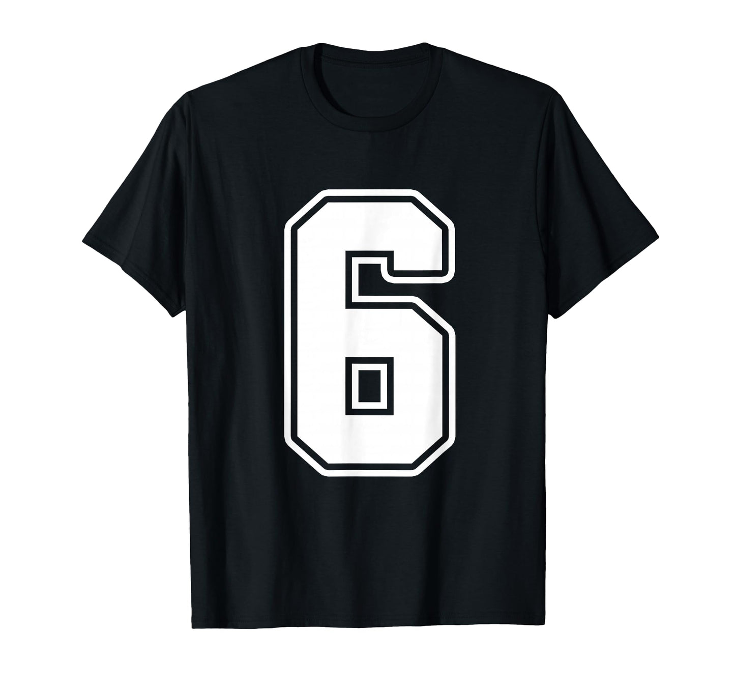 Number 6 Six Seven 6 7 Meme Funny 6th Birthday Design T-Shirt