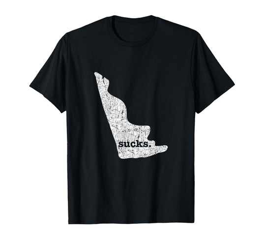 Delaware Sucks Funny Retro Style Gag Gift T-shirt