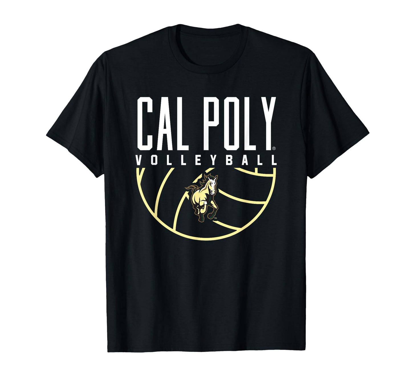 Cal Poly Mustangs Volleyball Arch T-Shirt