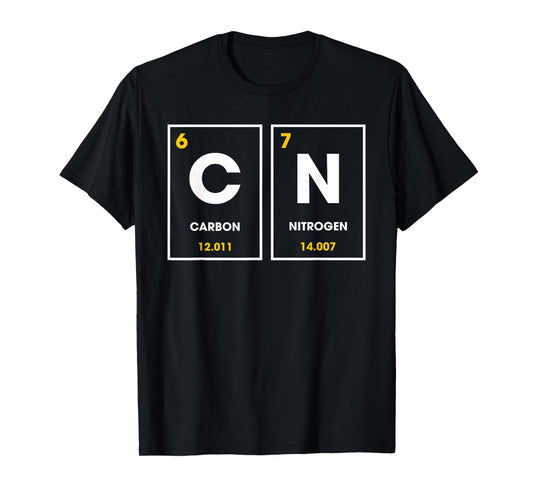 67 Meme Funny Teacher Science Periodic Table Six Seven T-Shirt