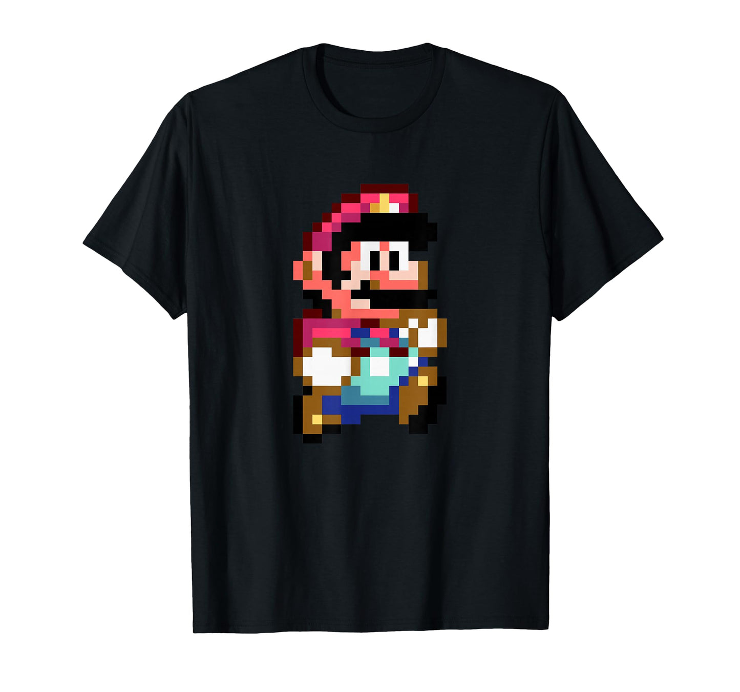 Super Mario Bros Retro Mushroom Kingdom 8-Bit Mario T-Shirt