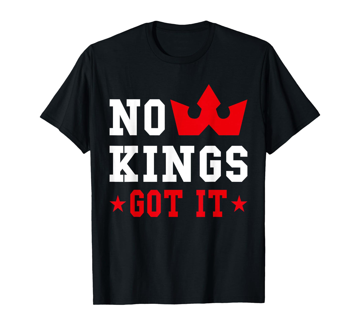 No Kings Got It Distressed Crown Streetwear Tee T-Shirt