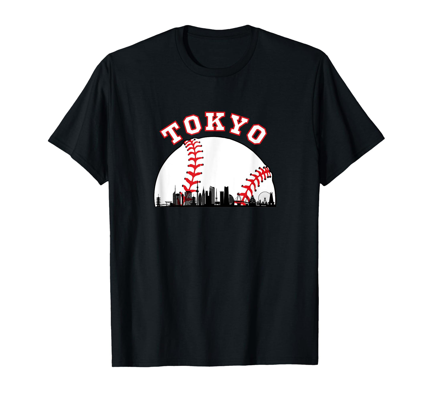 Tokyo Baseball Shirt Tokyo Japan Cityscape Tokyo Skyline T-Shirt