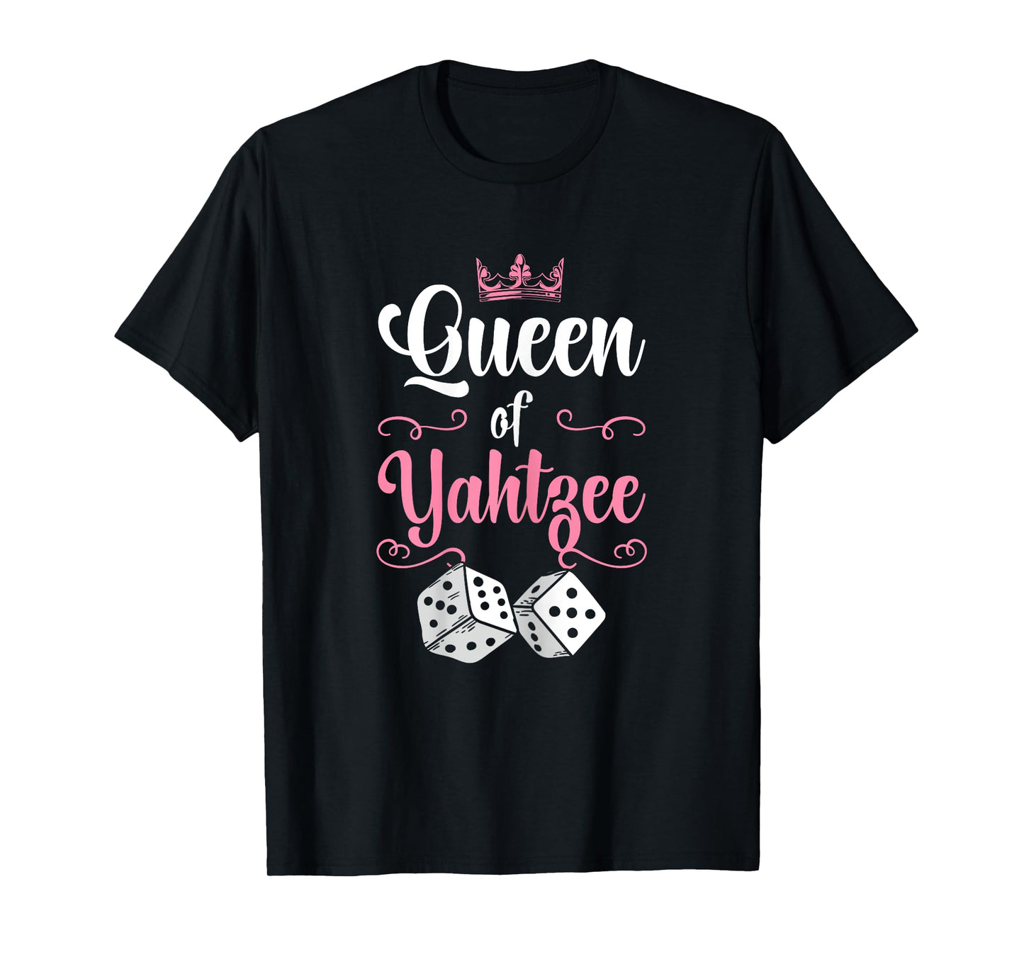 Queen Of Yahtzee Game Night Dice Game T-Shirt