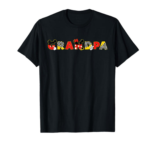 Disney Mickey & Minnie Grandpa Gift Family Trip Vacation T-Shirt