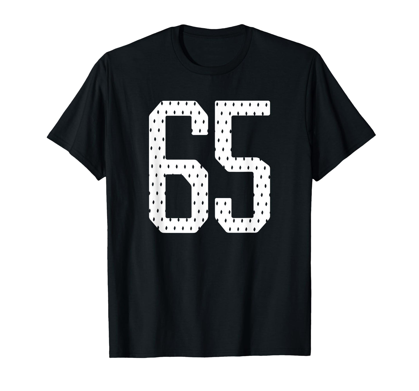 Number 65 Sports Team 65th Jersey Varsity Birthday Football T-Shirt