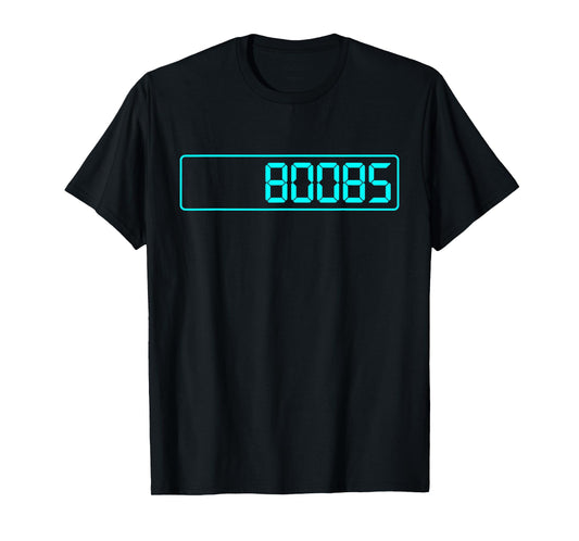 80085 BOOBS CALCULATOR DISPLAY LED LCD T-Shirt