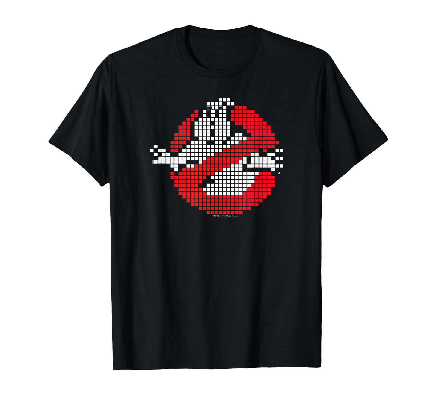 Ghostbusters 8-Bit No Ghost Logo Retro Movie T-Shirt