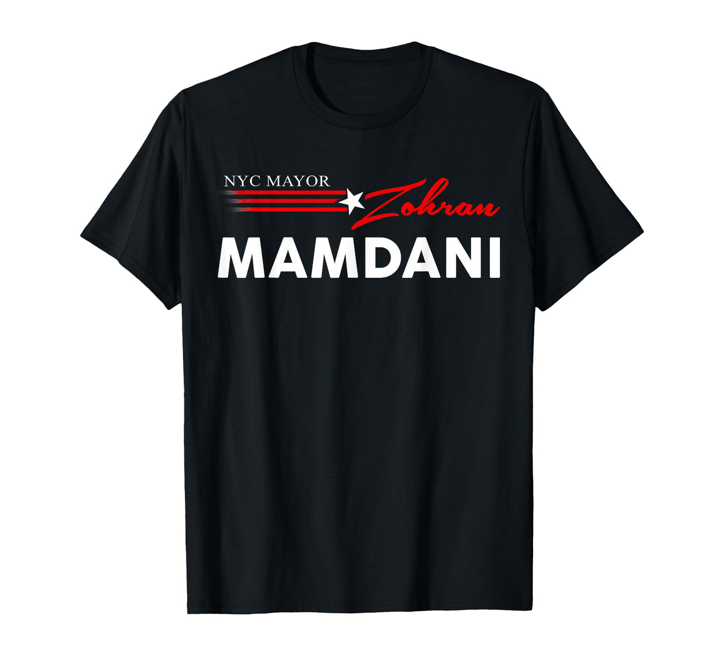 Zohran Mamdani Mayor NYC New York City US Flag Men Women T-Shirt