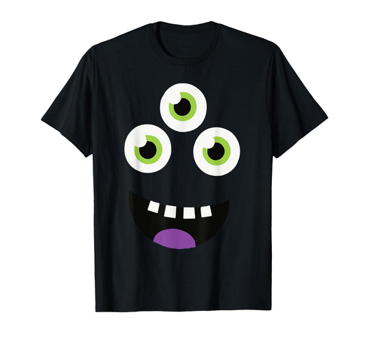 Cute Monster Face Halloween Group Costume Gift Tee T-Shirt