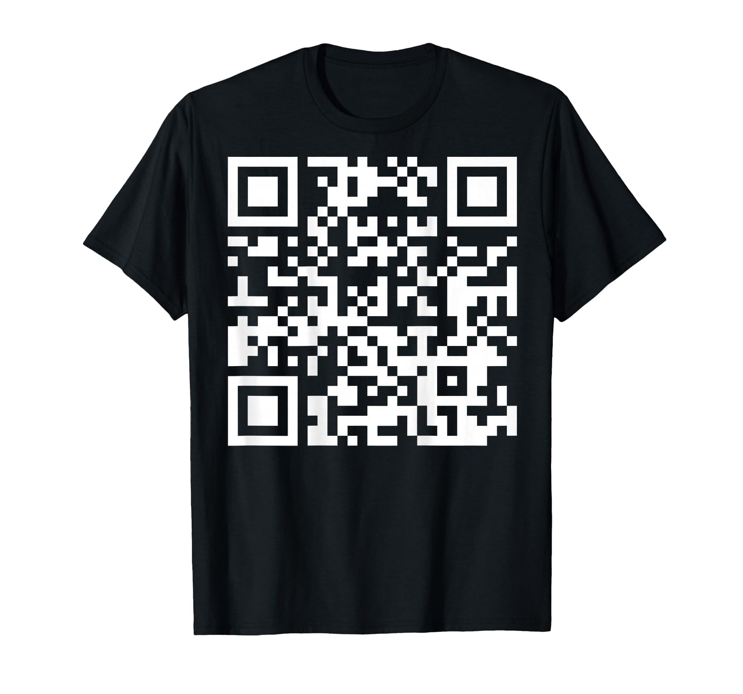 (On Back) Funny QR Fck Off Code Saying Quote For Men Women T-Shirt