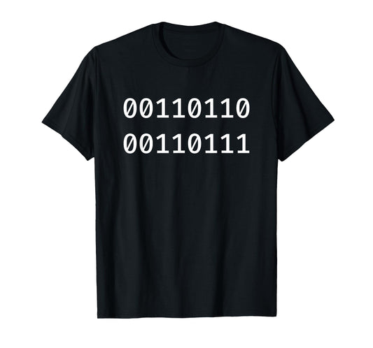 67 Programmer Meme Binary Code Funny Six Seven Programmer T-Shirt