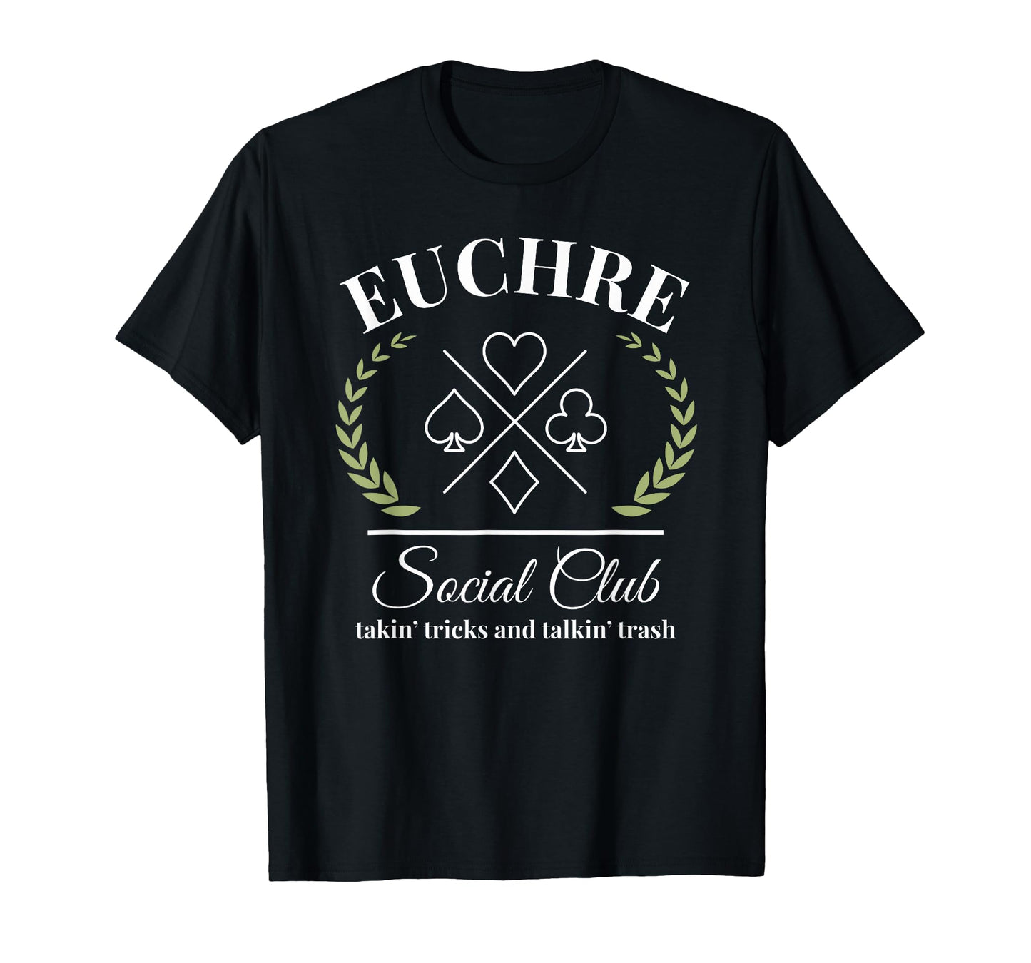 Euchre Social Club funny Euchre player humor T-Shirt