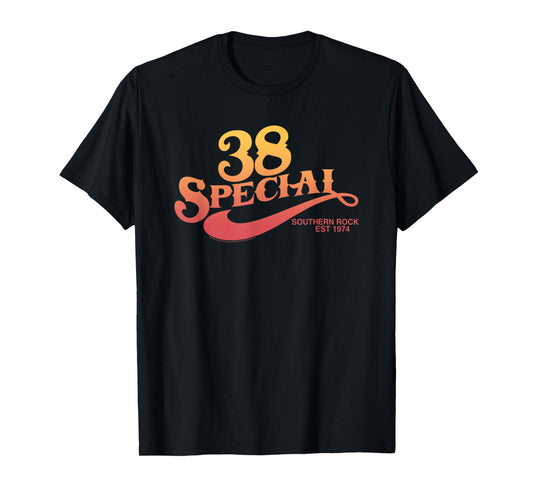 38 Special Southern Rock 1974 Vintage Gradient Color Logo T-Shirt