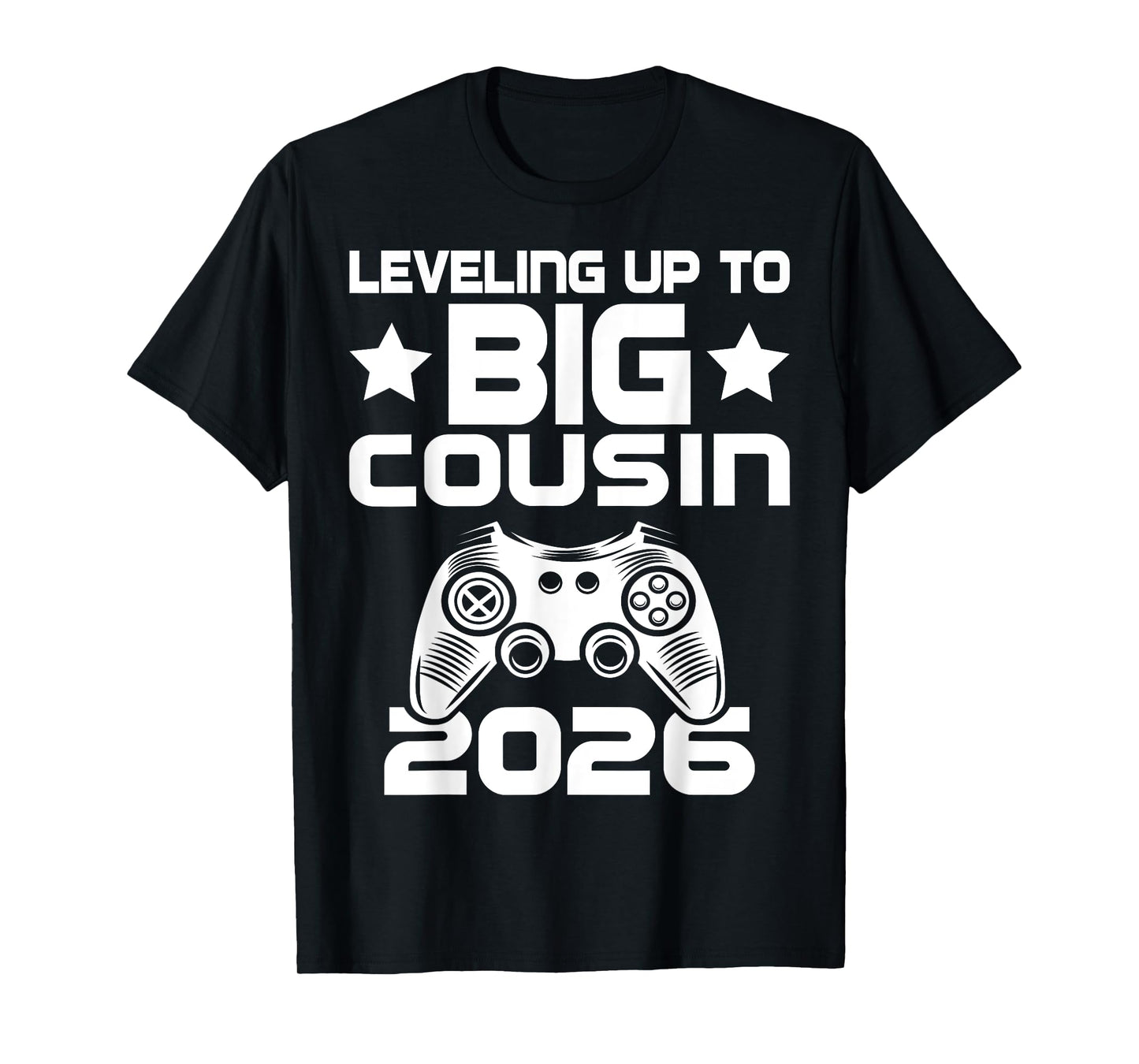 Leveling Up To Big Cousin 2026 Pregnancy Announcement T-Shirt
