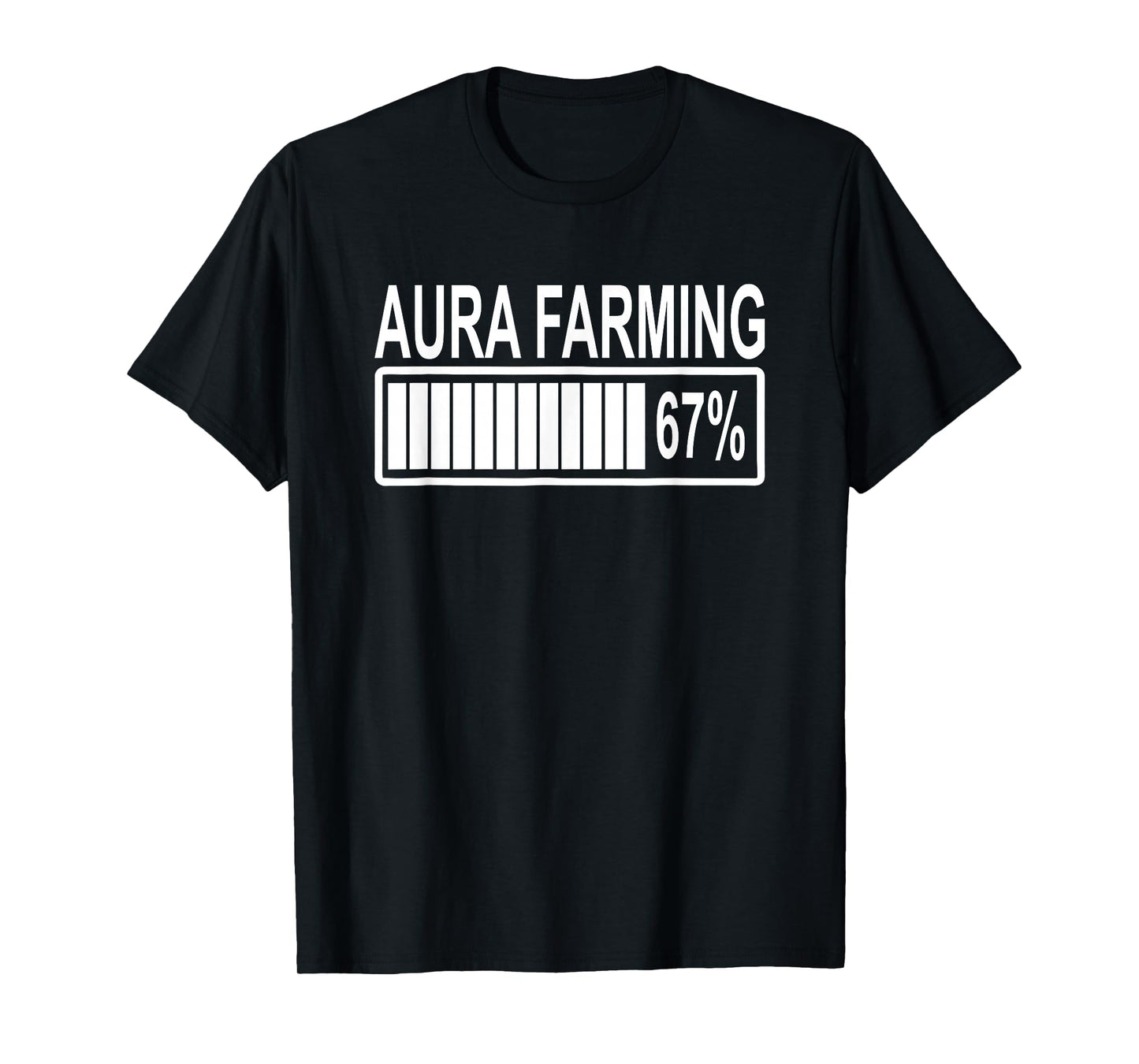 Funny Aura Farming 67 Six Seven Meme Gen Alpha Slang T-Shirt