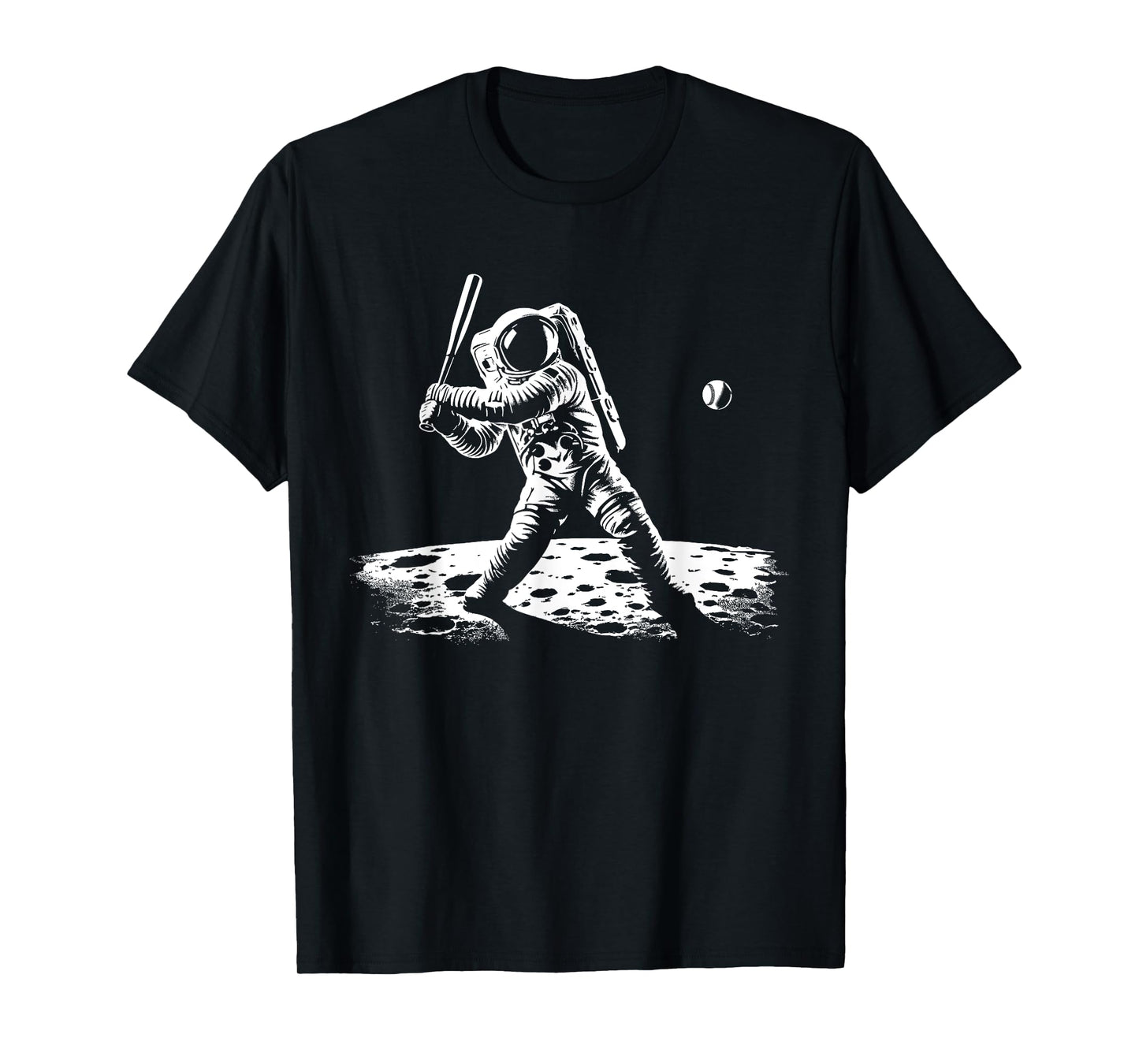 Baseball Novelty Astronaut Men Women Kids Funny Baseball T-Shirt